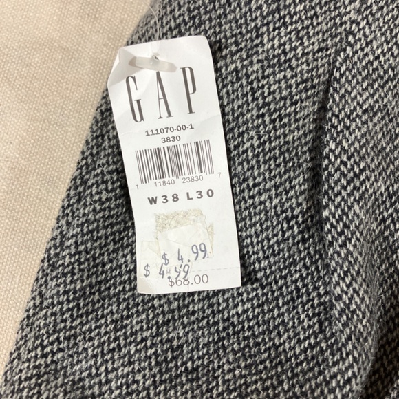 Vintage GAP Wool Mohair Blend Pants 38x30 | NWT Y2K Premium Tailored Trousers - Picture 5 of 9